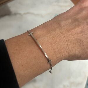 Tiffany & Co. T Smile Silver Bracelet - small